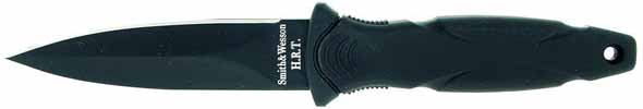 H.R.T. Military Boot Knife, Black Blade, Boot Sheath, SWHRT3BF