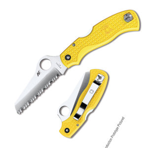 Saver Salt, Yellow FRN Handle, ComboEdge, C118SYL