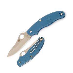 UK Penknife3, Blue FRN Handle, Drop Point, Plain, C94PBL3