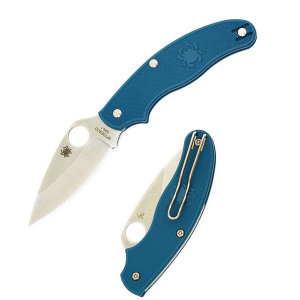 UK Penknife, Blue FRN Handle, Leaf Blade, Plain, C94PBL