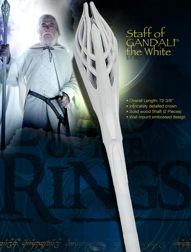 White Gandalf Staff, UC1386WTNB