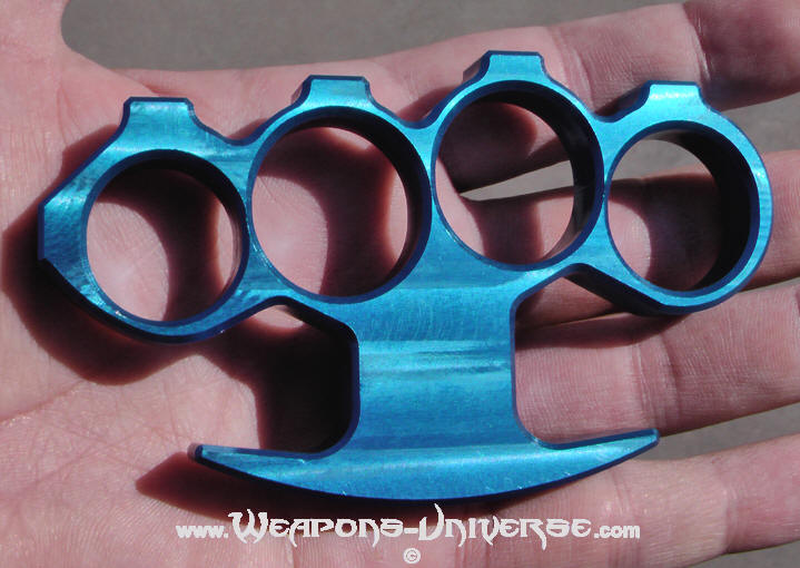 Dark Rift Rebel Brass Knuckles, Blue, USA, Large