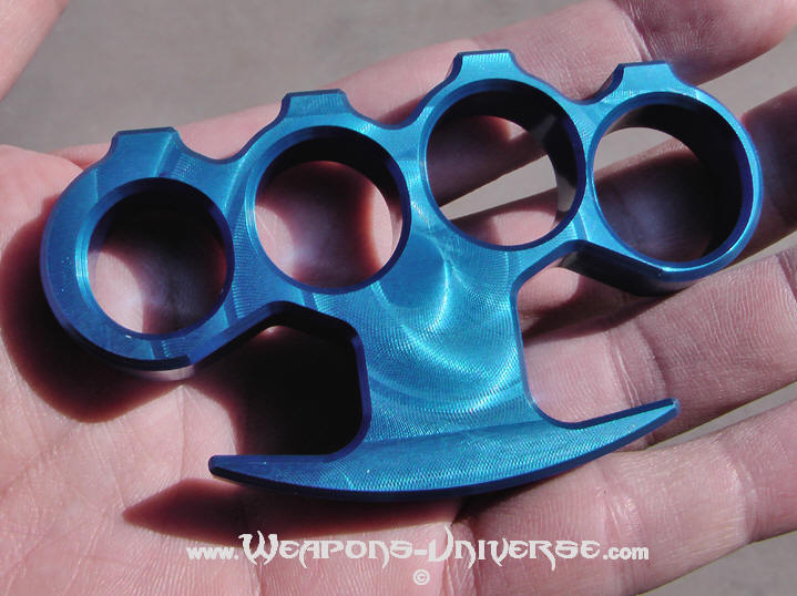 Small Blue Brass Knuckles