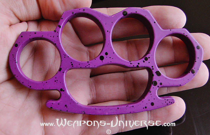 Speckled Purple Brass Knuckles