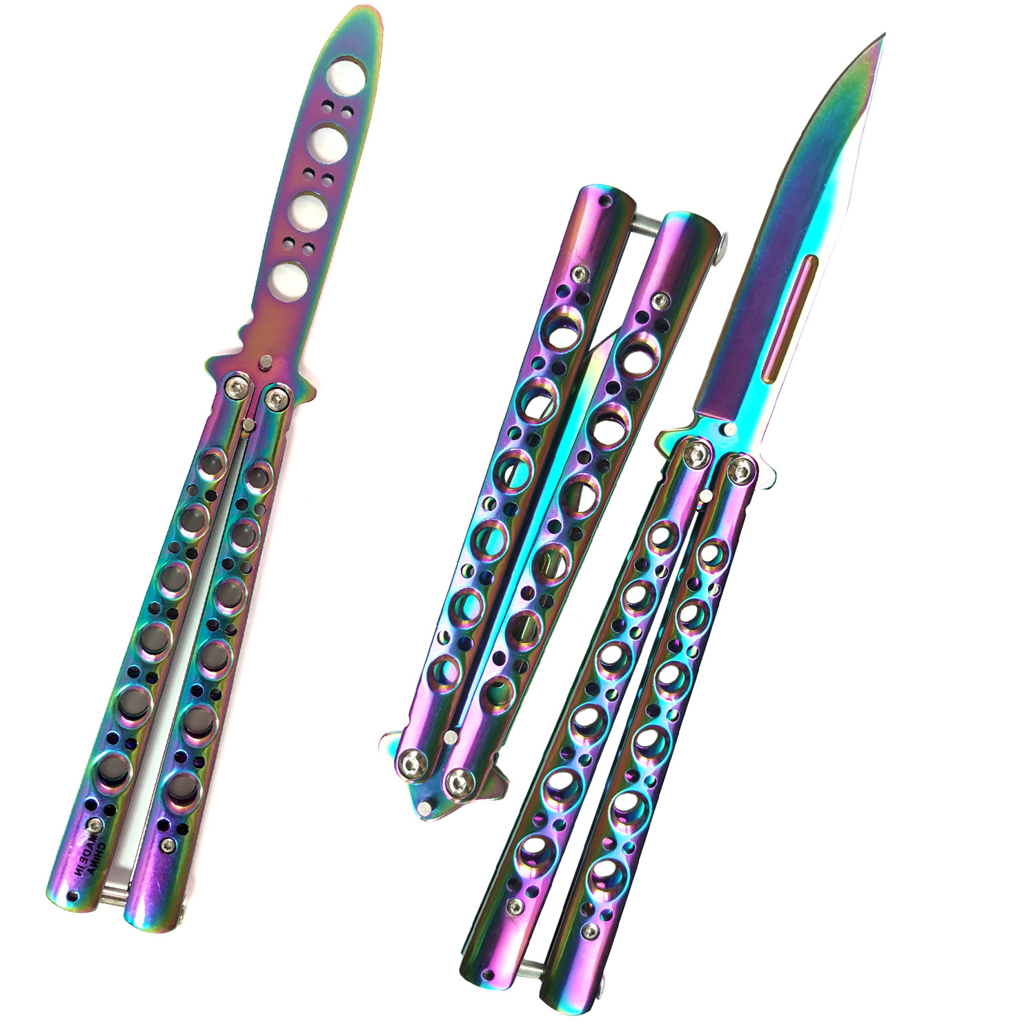 Butterfly Knife Trainer Set Titanium