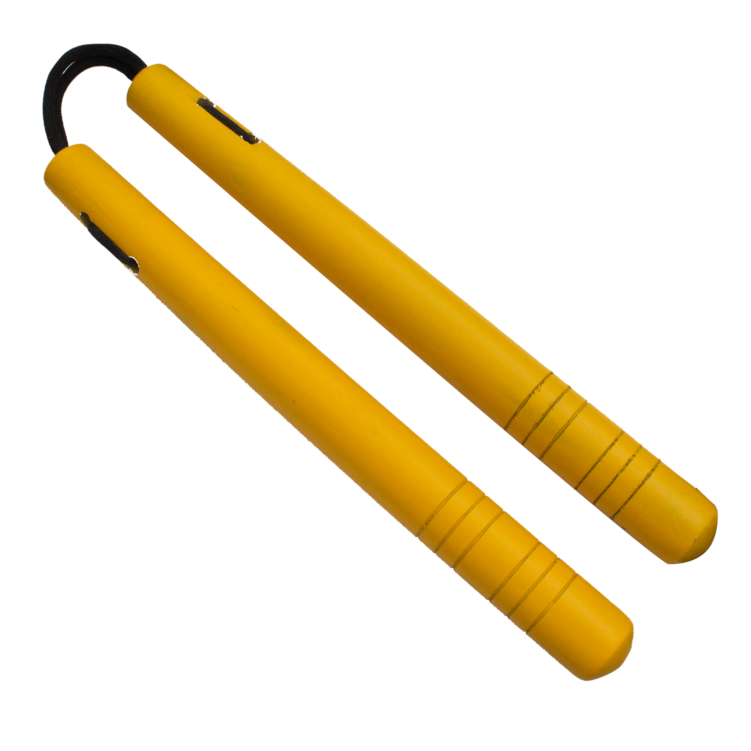 Martial Arts Nunchucks Natural Wood Yellow