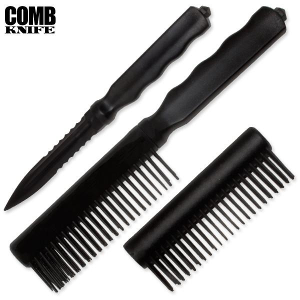Club Defense Plastic Comb Knife, Black