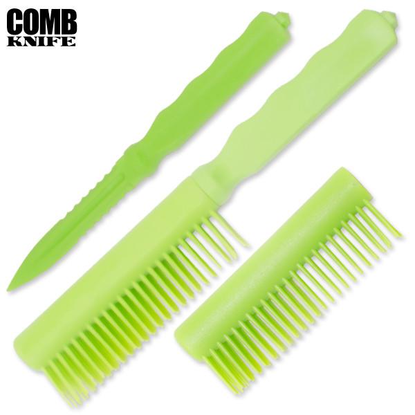 Club Defense Plastic Comb Knife, Green