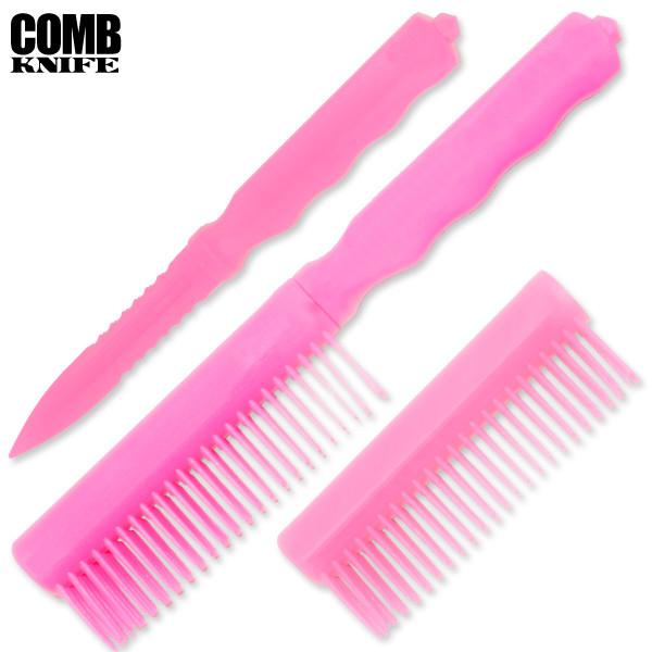 Club Defense Plastic Comb Knife, Pink