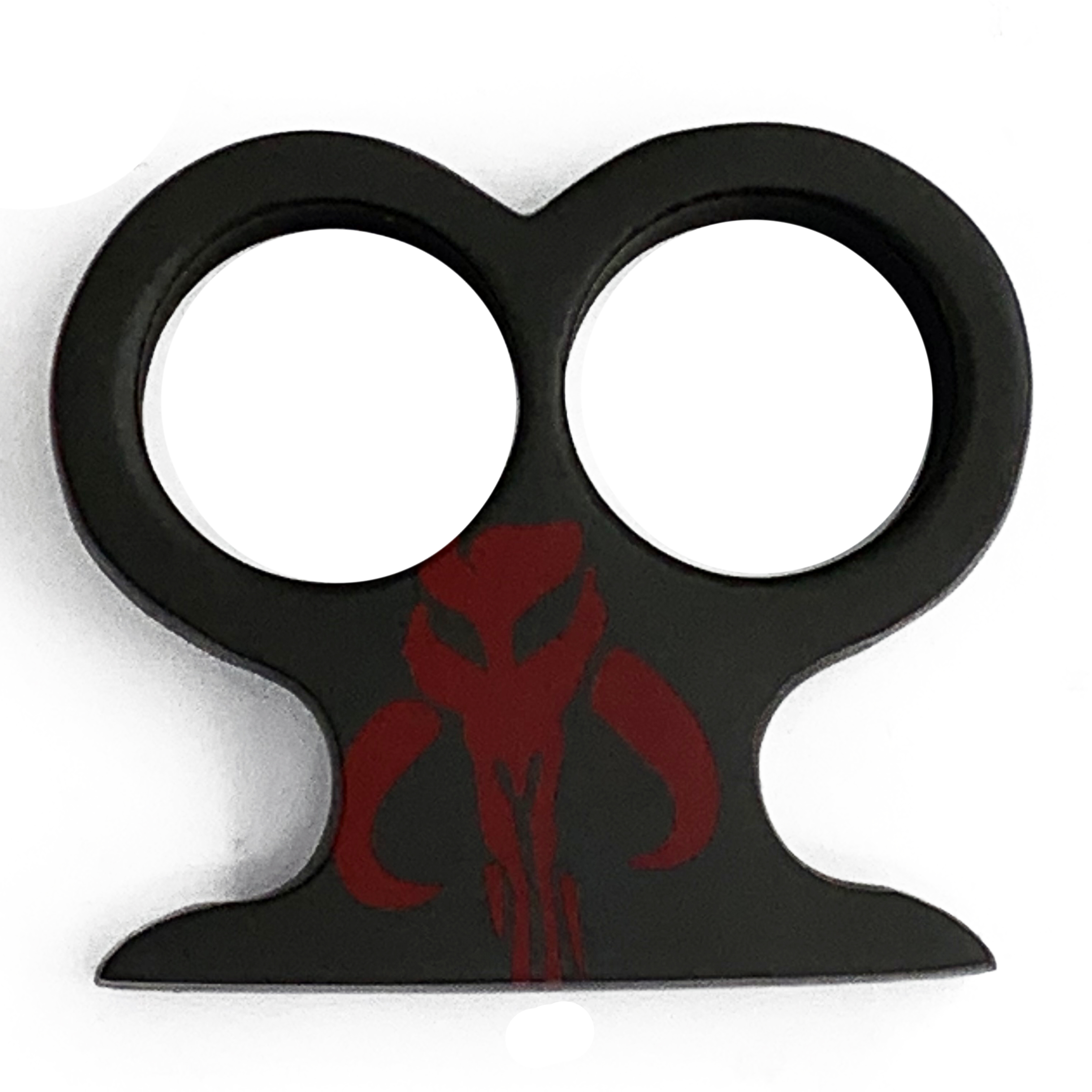 Cerakote Made in USA Two Finger Brass Knuckles Dark Green Mandalorian