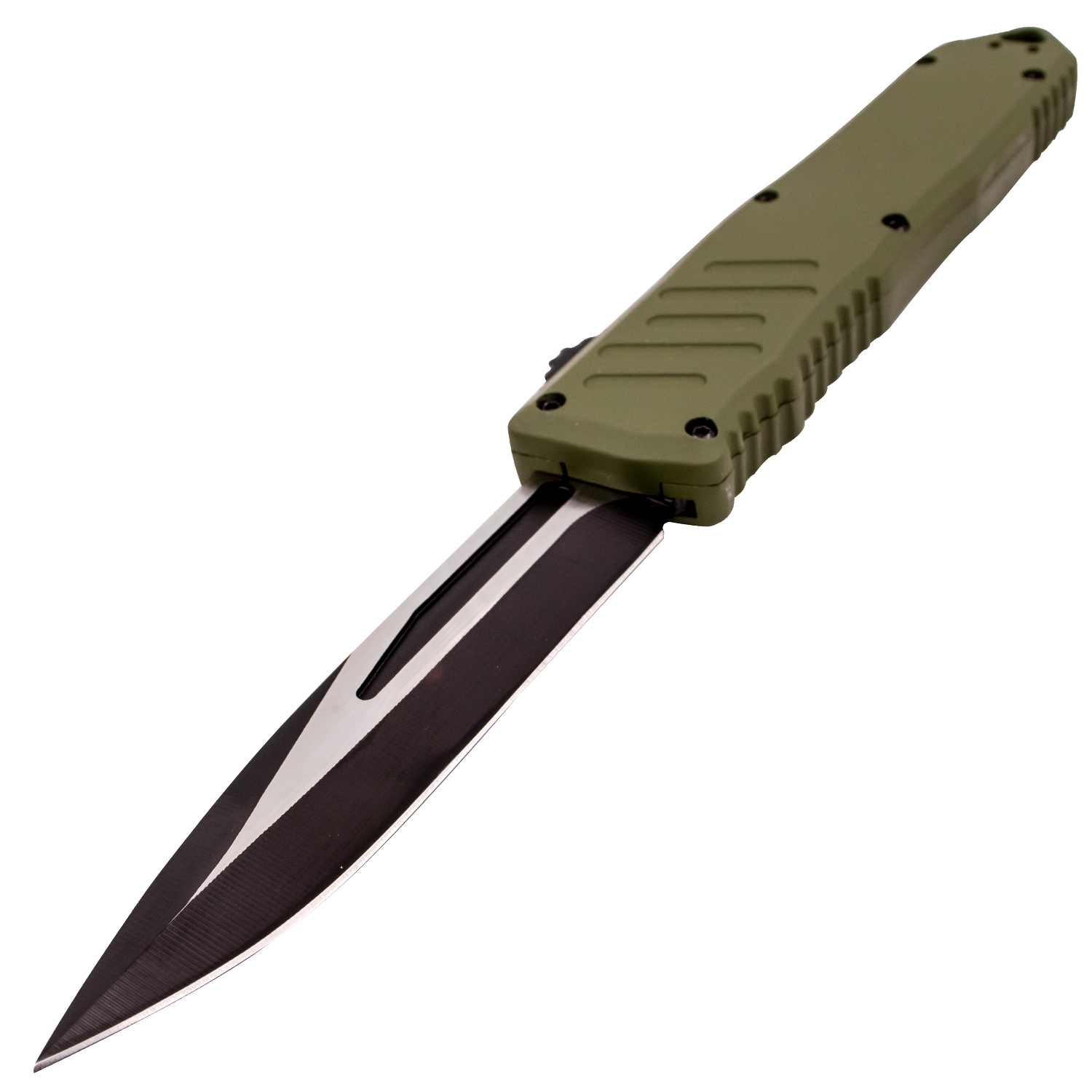 Covert OPS USA OTF Automatic Knife 9 inch Overall D2 Steel Blade DP Green