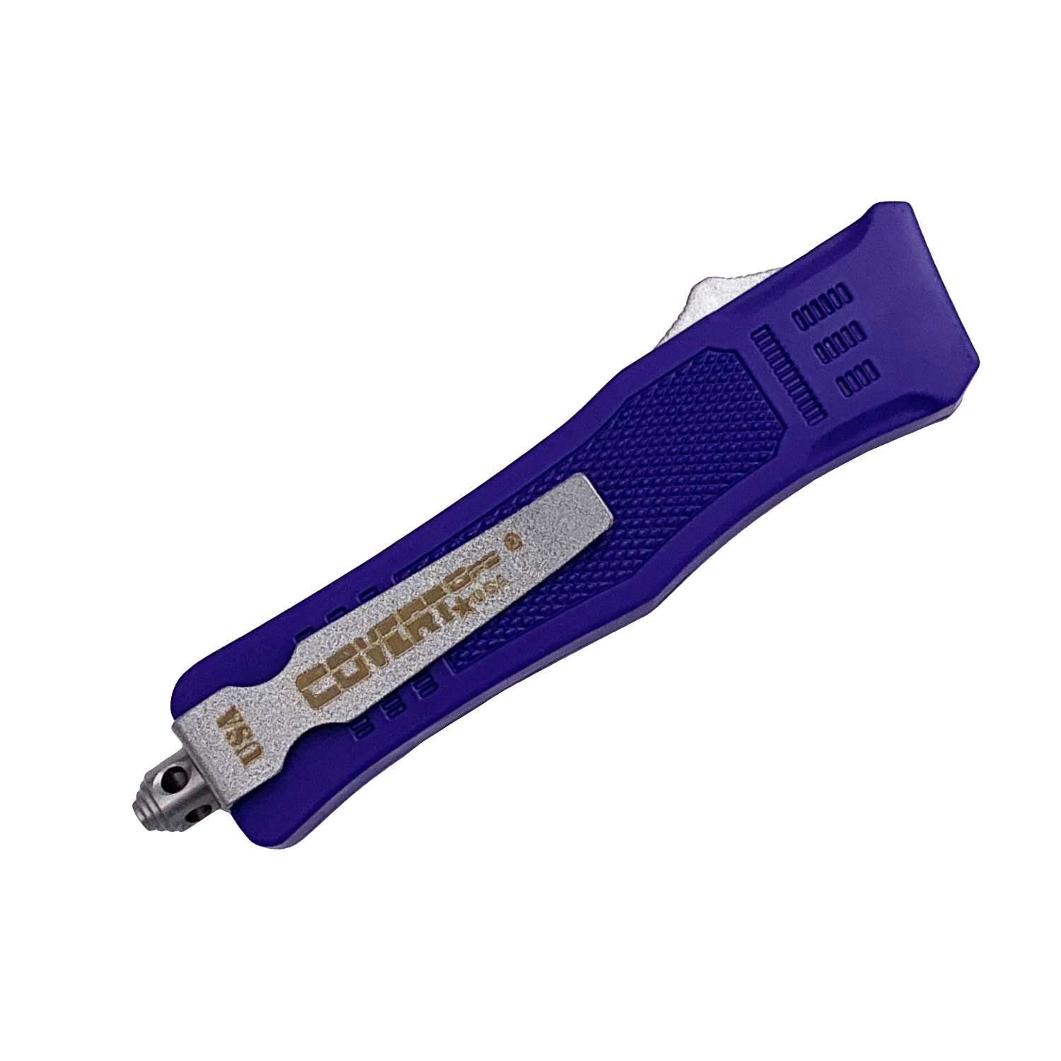 Covert Ops OTF Automatic Knife Deep Blue Tanto Serrated