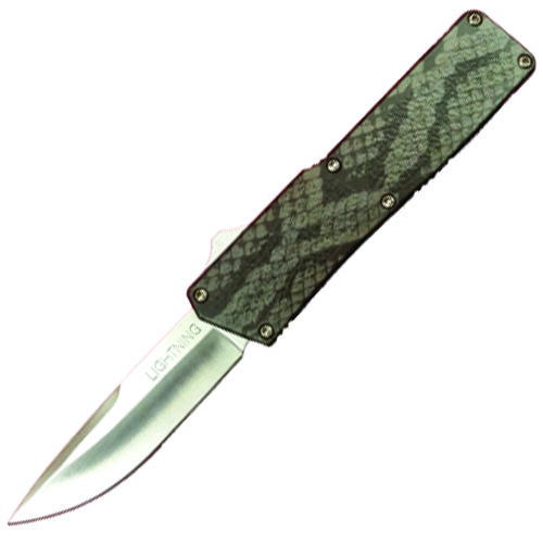 Famous Lightning OTF Automatic Knife Snakeskin