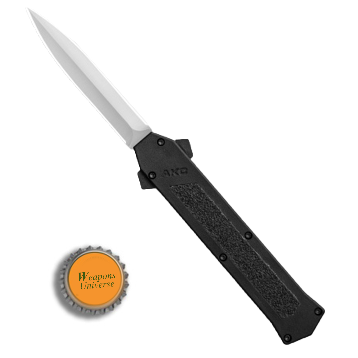 F16 Textured Handle Silver Dagger Blade OTF Automatic Knife
