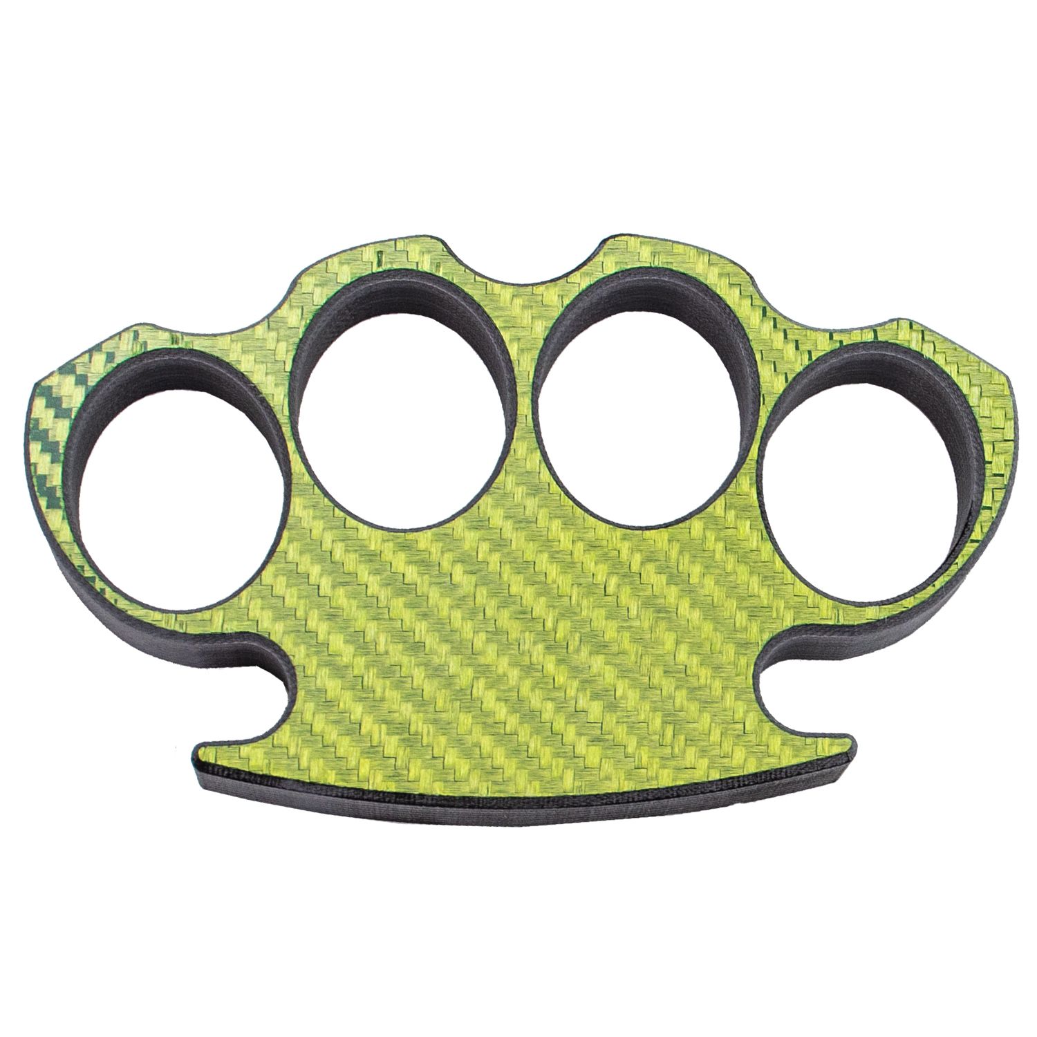 Green Carbon Fiber Brass Knuckle Lightweight Puncher