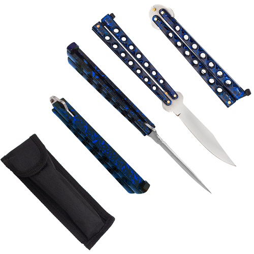 Heavy Duty Balisong Drop Point Butterfly Knife