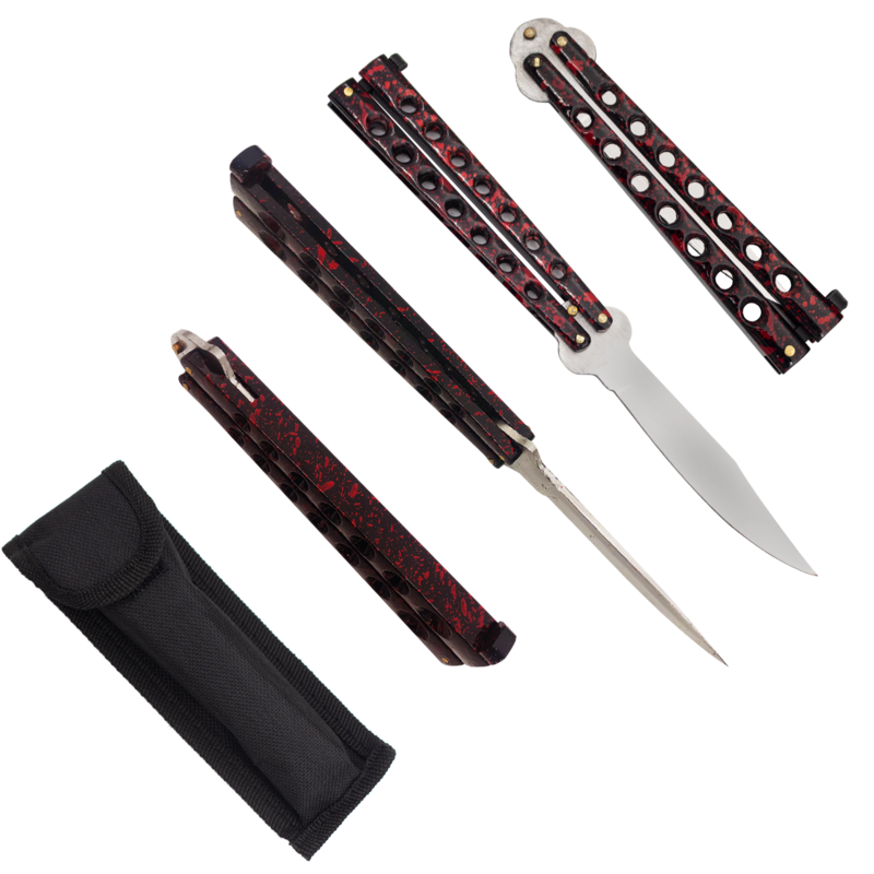 Heavy Duty Balisong Drop Point Butterfly Knife