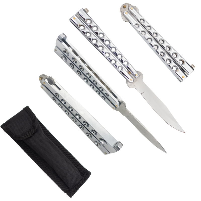 Heavy Duty Balisong Drop Point Butterfly Knife