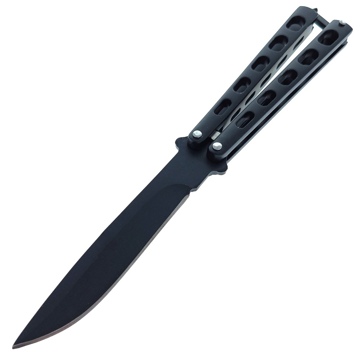 Heavy State of The Art Folding Balisong Butterfly Knife Black