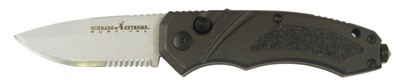 Extreme Survival Auto Knife - Charcoal Handle/Plain Edge SC70A