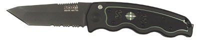 SOG-TAC Automatic Knife - Black Tanto Blade SGST04