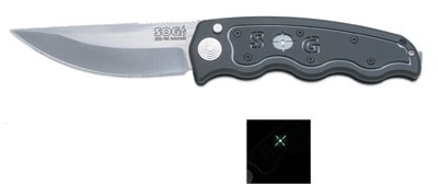 SOG-TAC Automatic Knife - Upswept Satin Blade SGST01