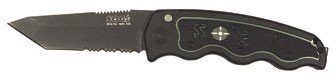 SOG-TAC Mini Auto Knife - Black Tanto Blade SGST13