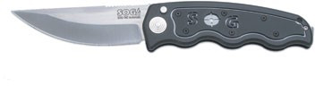 SOG-TAC Mini Auto Knife - Upswept Satin Blade SGST10