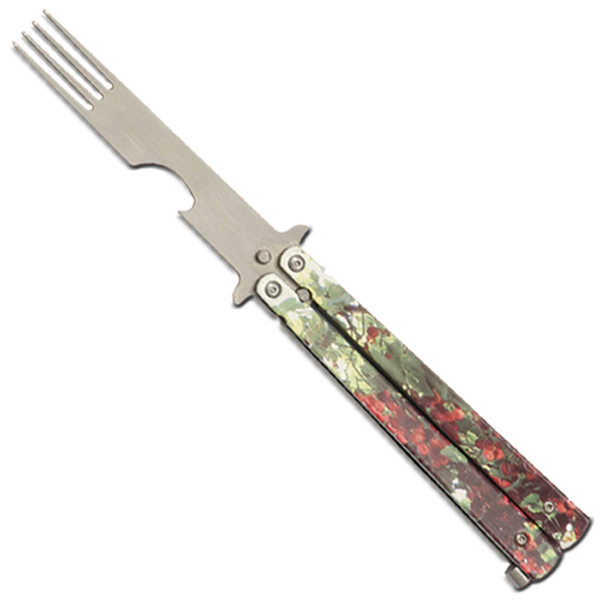 Fork Bottle Opener Butterfly Knife