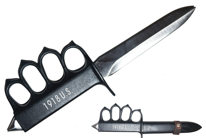 1918 U.S. Army Knuckle Knife Dagger (BLACK)