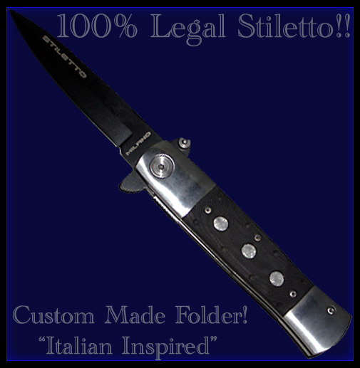 100 Legal Stiletto Style, Black G10