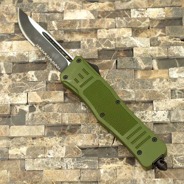 Delta Force OTF Out The Front Automatic Knife, Green
