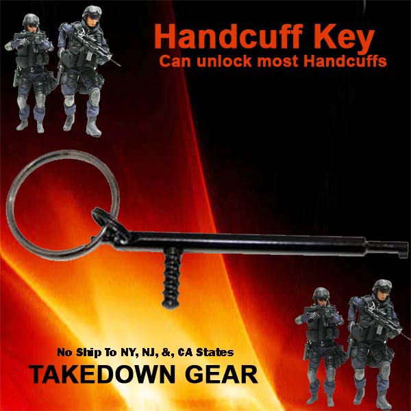 Black Handcuff Key