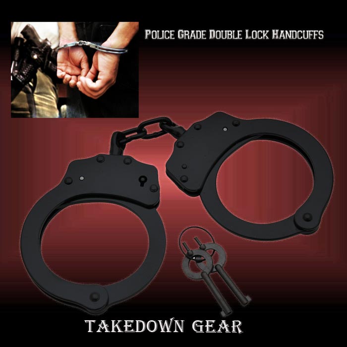 Double Lock Takedown Tactical Handcuffs