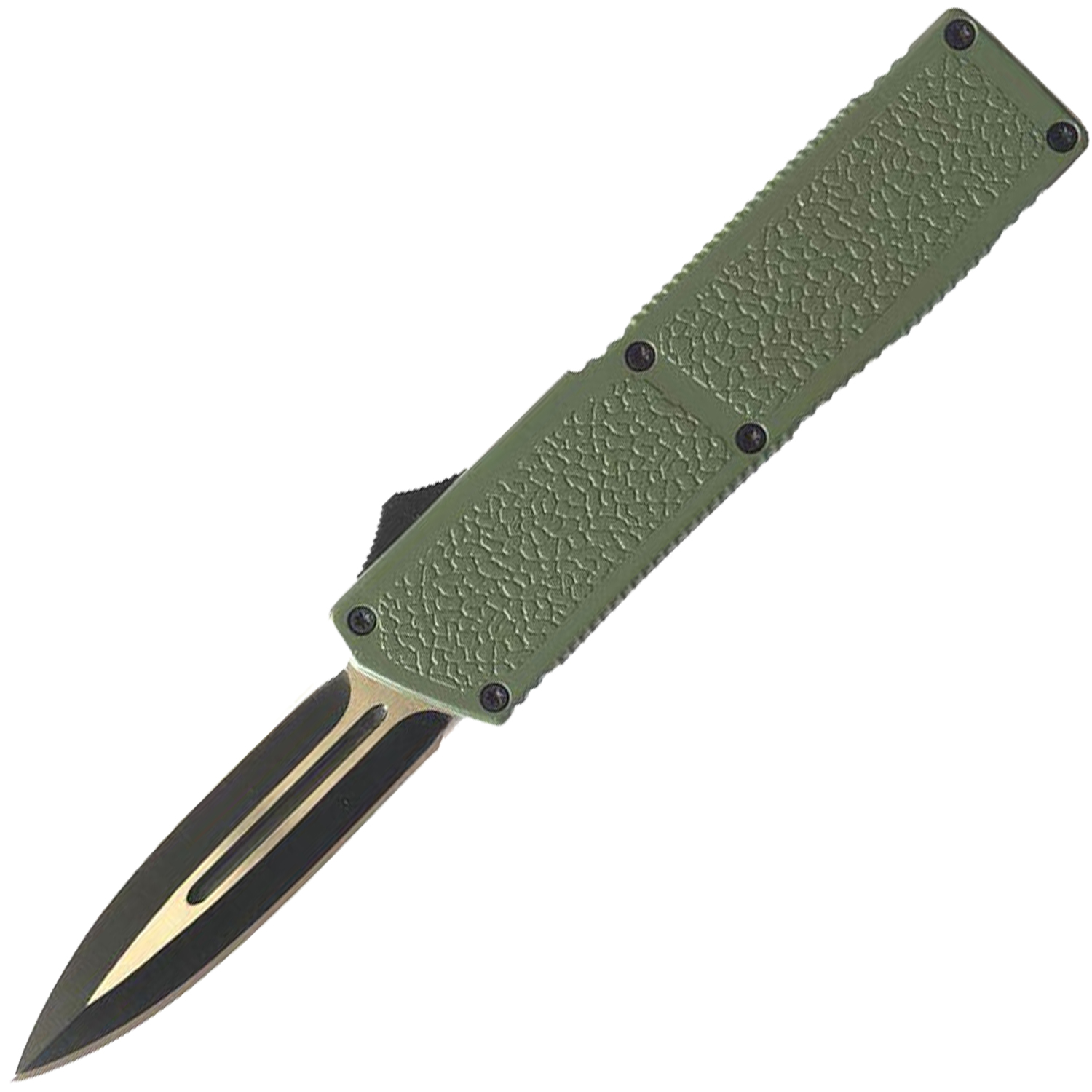 Lighting Action Assisted Knife Army Green