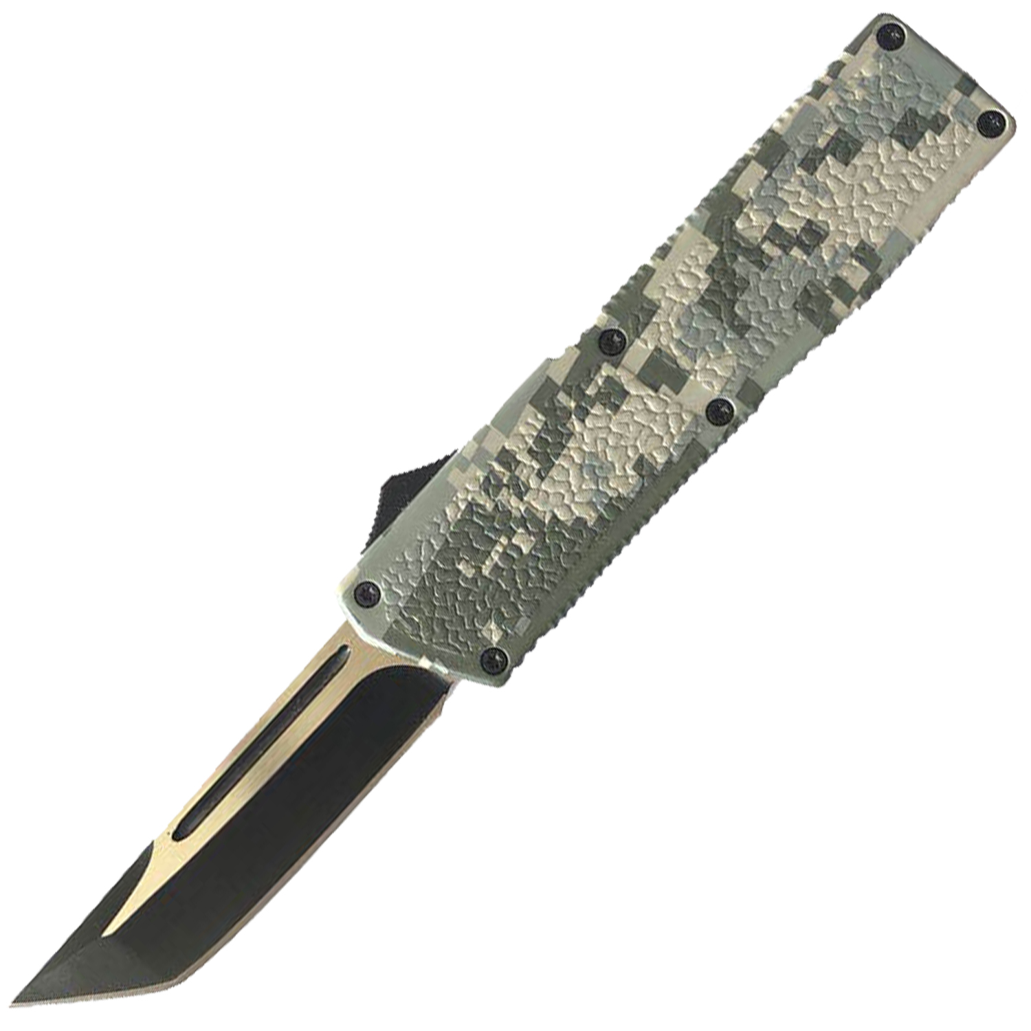 Lighting Action Assisted Knife Digital Pixel Camo