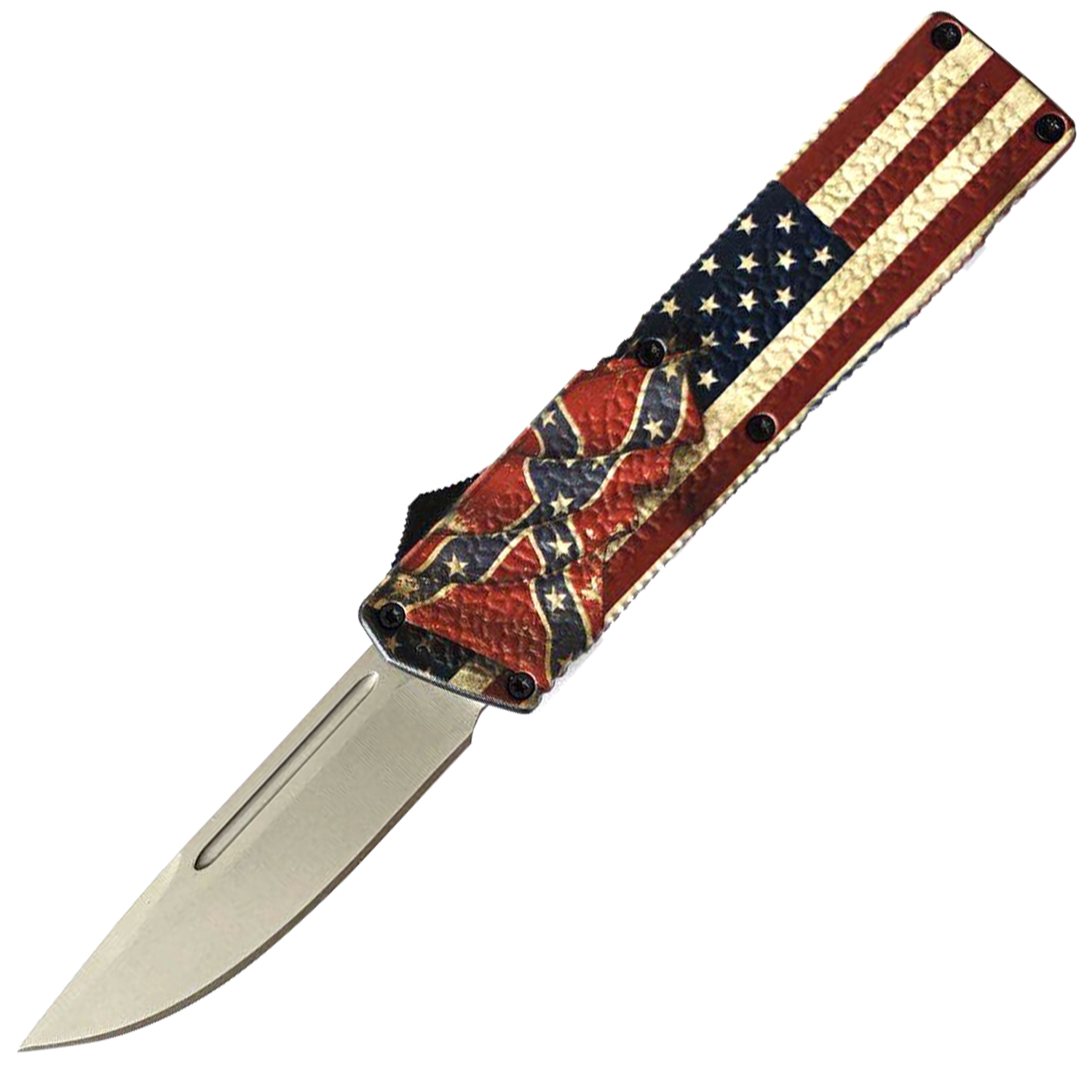 Lightning Brand Assisted Action Knife Confederate USA