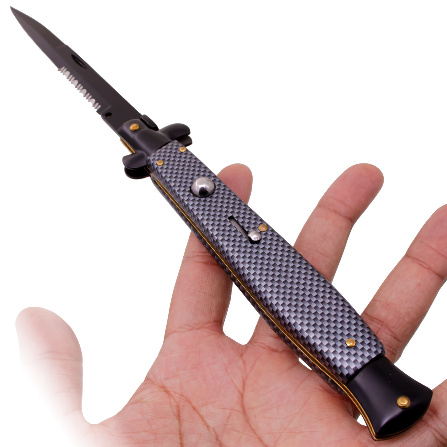 Foot Long Sacred Sacrifice Stiletto Knife Carbon Fiber