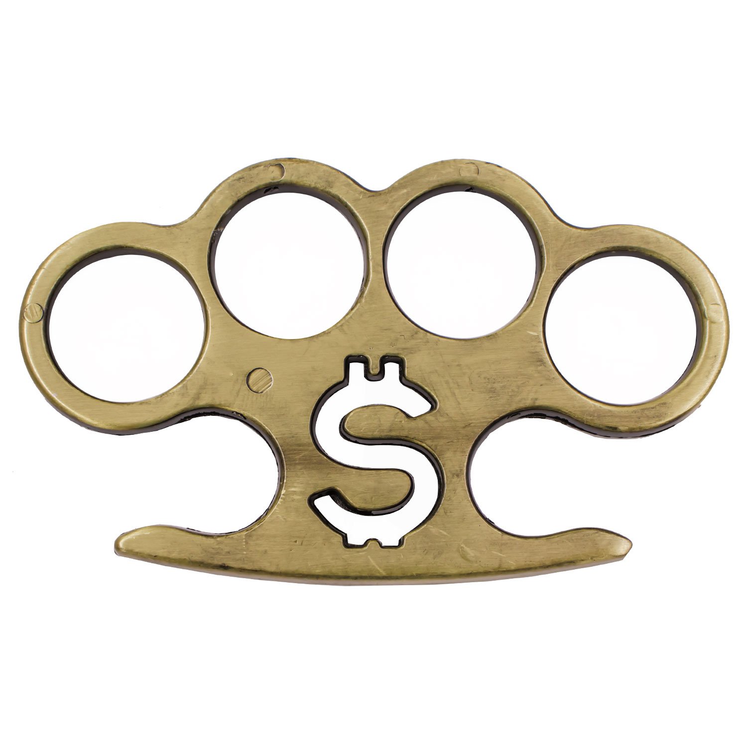 Love O Money Brass Knuckles Antique Brass Finish