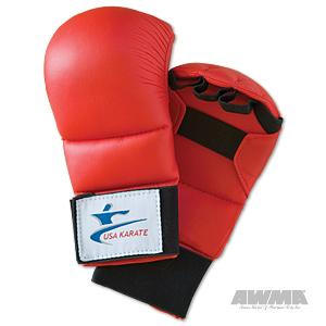 NKF USA Karate Gloves - Red, 7871
