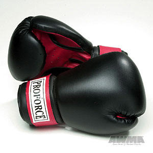 ProForce Leatherette Boxing Gloves w/Red Palm, 8010