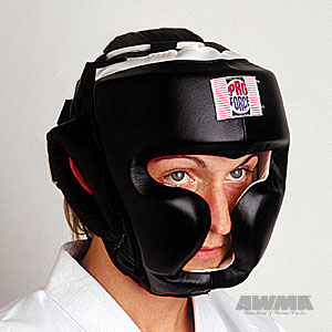 ProForce Full Headguard, Headgear (Black leather), 8300