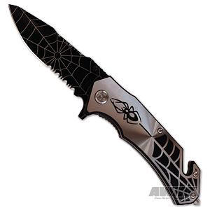 Grey Spider Knife Black Blade, 180422