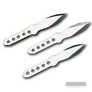 Set of 3-5 in. Stainless Steel Throwing Knives, 1397