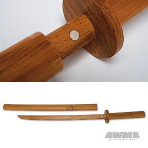 Hardwood Bokken with Wooden Scabbard - Youth, 2518