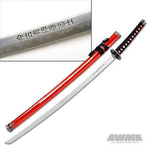 Traditional Samurai Katana - Red, 1516