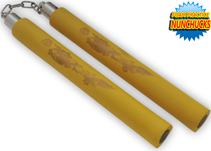 Foam Practice Nunchucks (Yellow) CLD-44