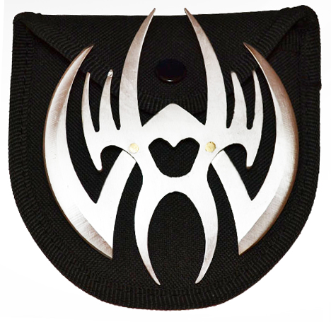 Spider Throwing Star, Silver, 4 inches, Z-1023-SL