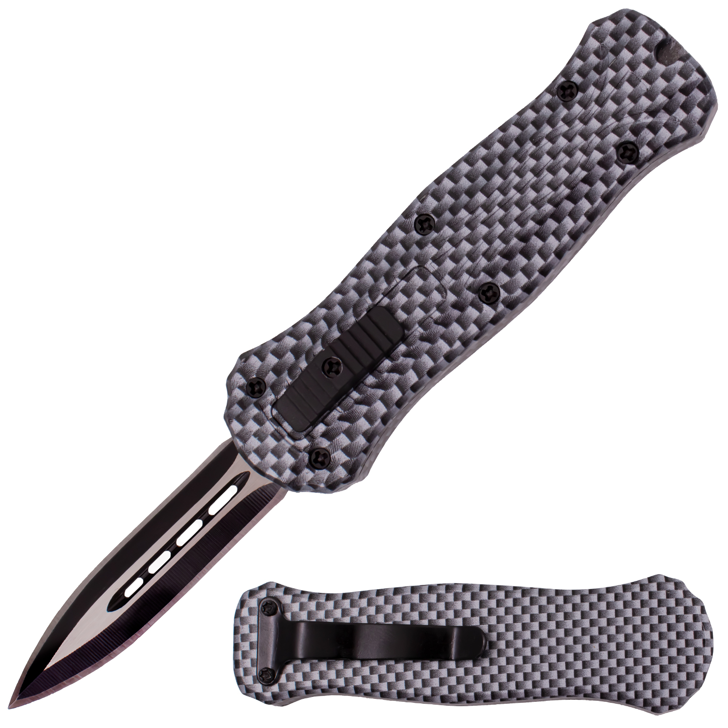 Miniature OTF Automatic Knife Carbon Fiber