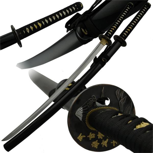 Mountain Waves Handcrafted Katana Sword Set
